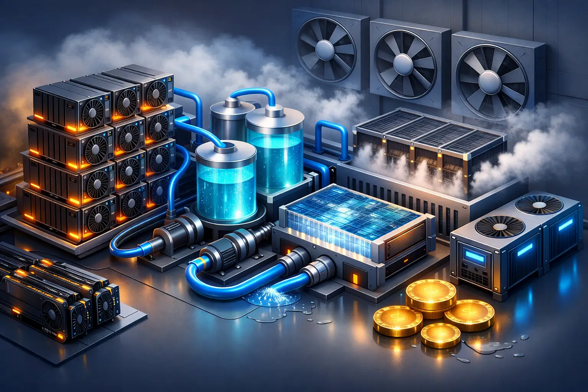 Fog Hashing & Factory Fans Direct Crypto Mining Hydro-Cooling Systems