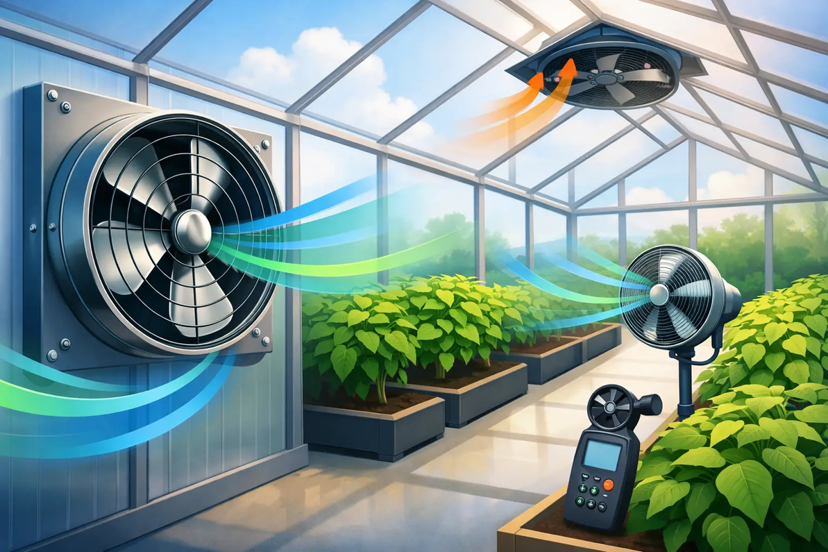 Greenhouse Fans: Size Airflow Before You Buy