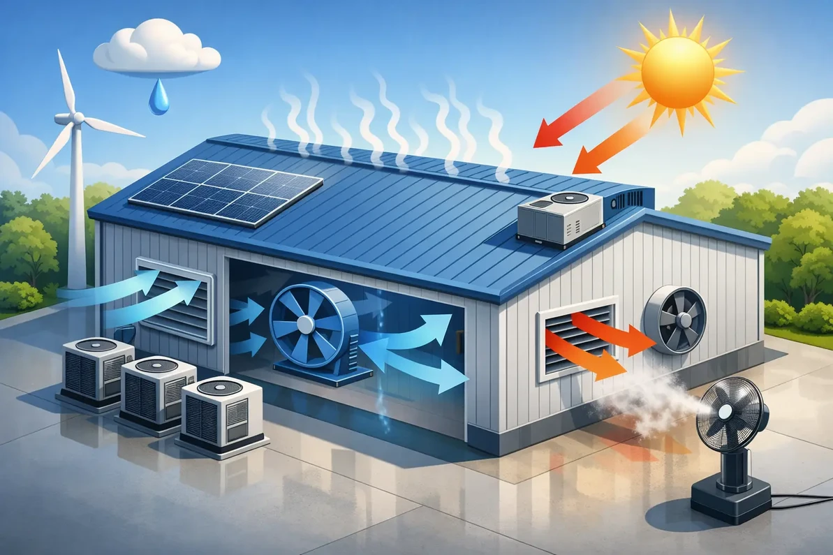 How to Cool a Metal Building That Runs Hot