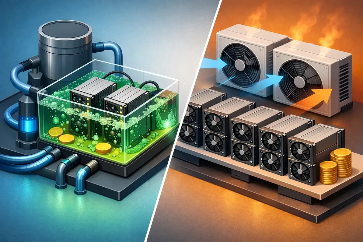 Immersion Cooling vs Air Cooling for Mining