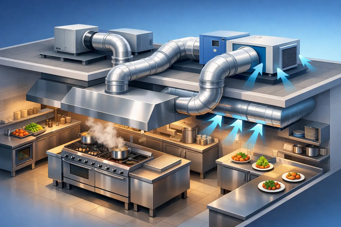 Make Up Air System for Restaurant Kitchen