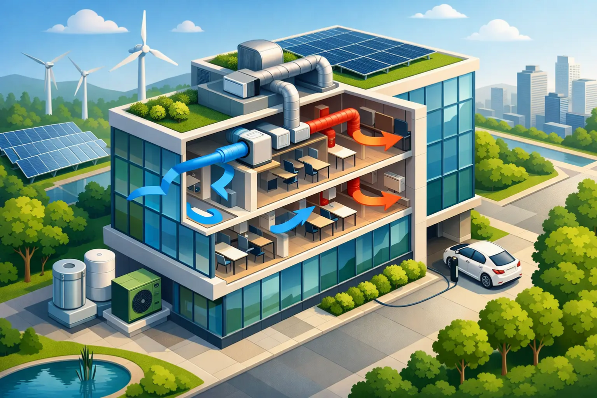 Net-Zero Ventilation Requirements for Buildings