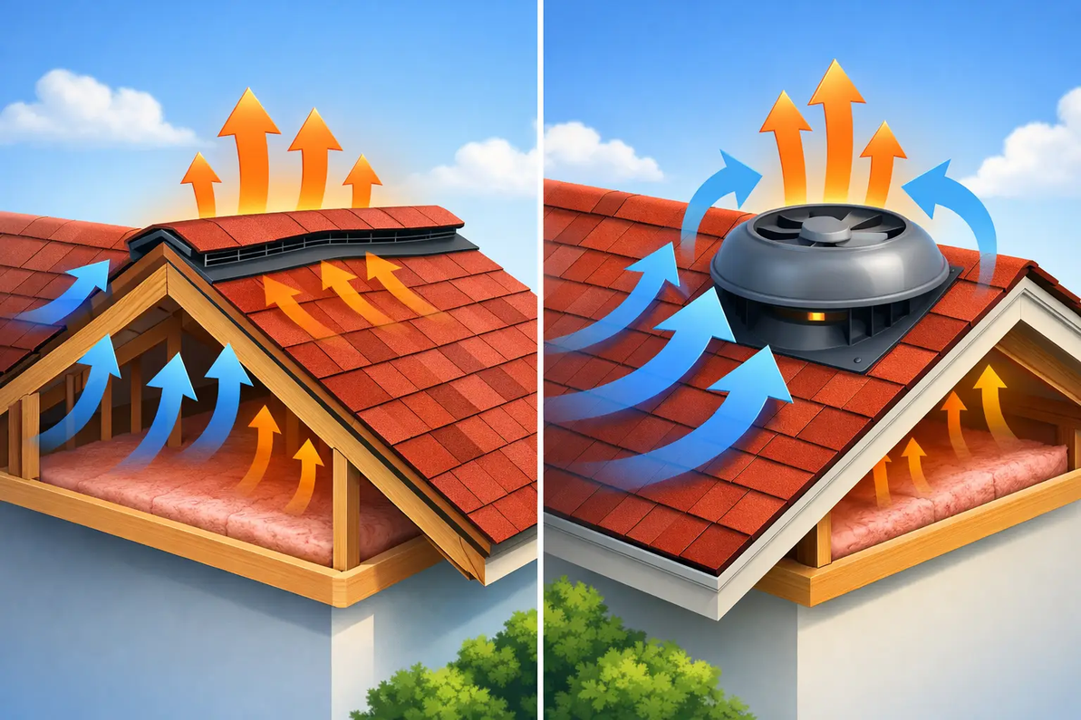Ridge Vent vs Powered Attic Fan: Which Works?