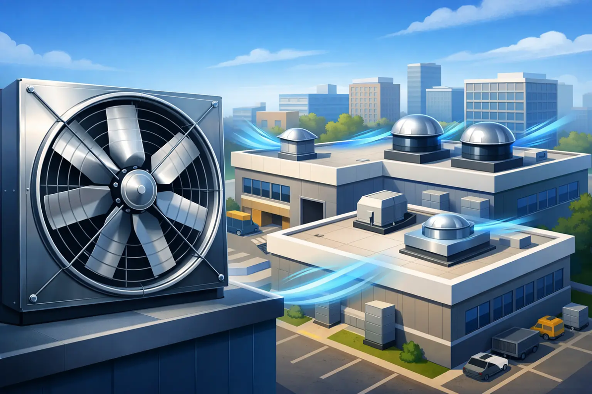 Sizing J&D Exhaust Fans for Commercial Buildings