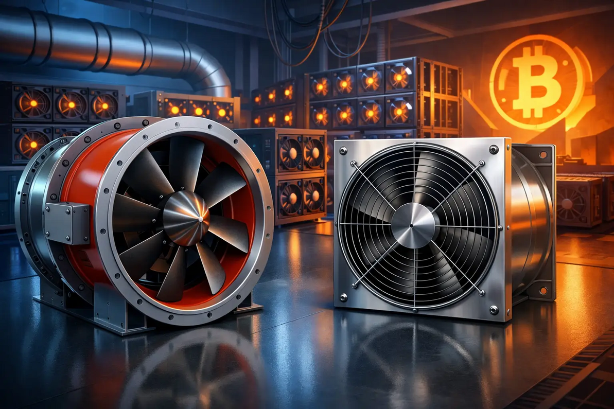 Triangle Engineering & Factory Fans Direct High Temp/SP Crypto Mining Fans