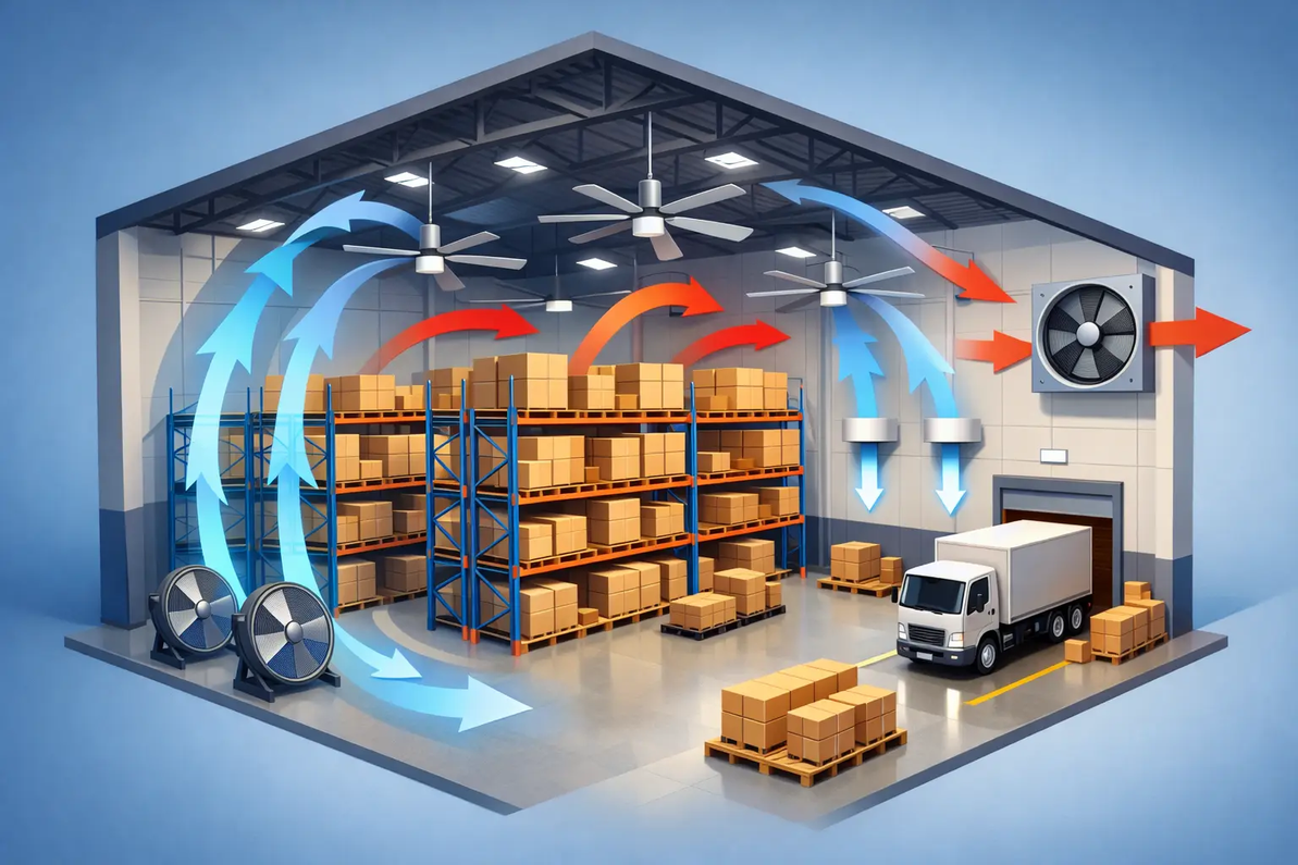 Warehouse Air Circulation Solutions That Work