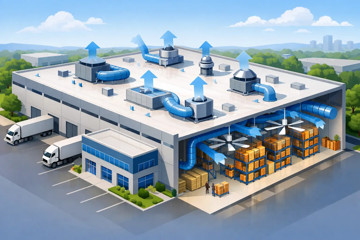 Warehouse Ventilation Design Example: 60,000 SF