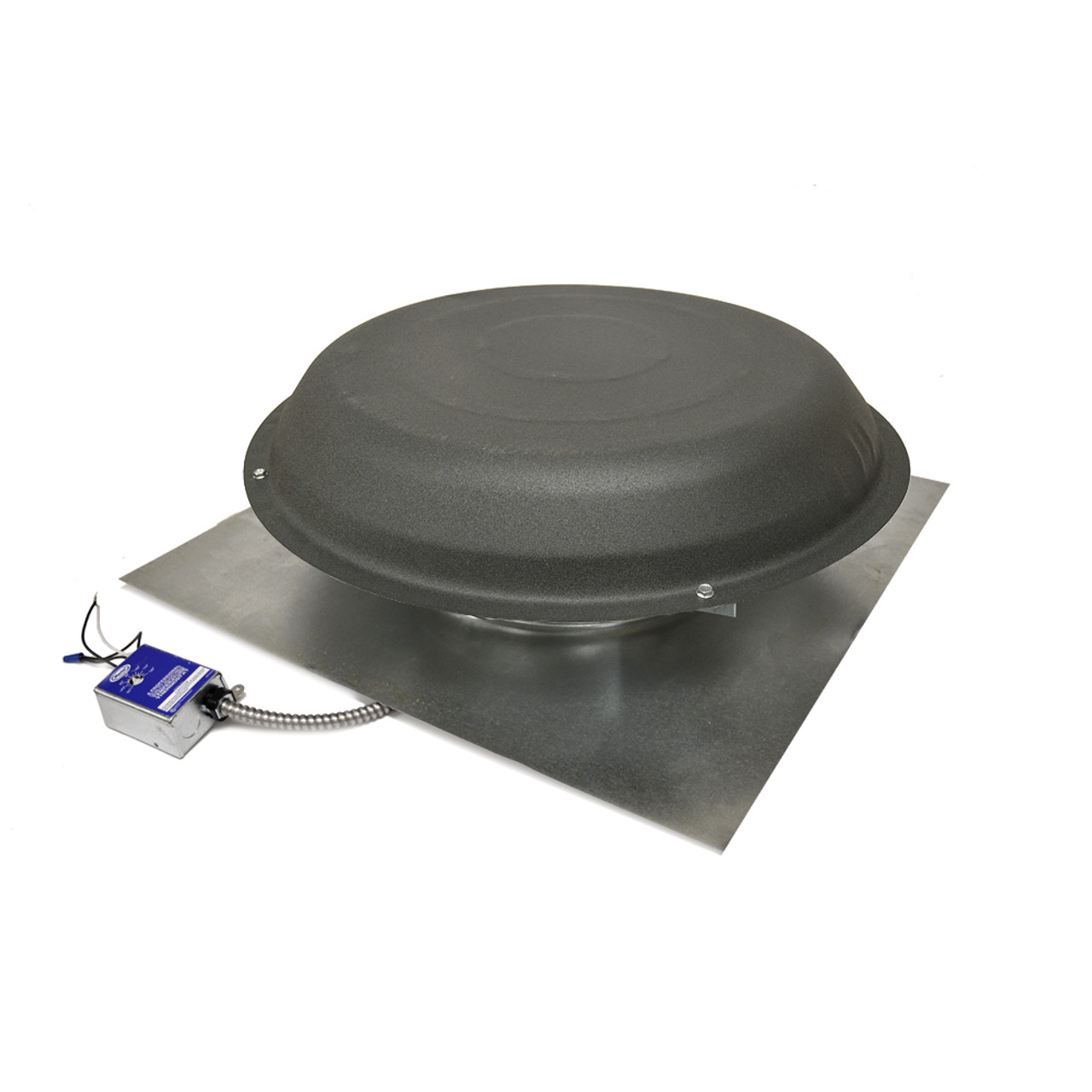 Roof Mount Attic Fan Shingle Matched Weatheredwood 1600 Cfm Master Flow