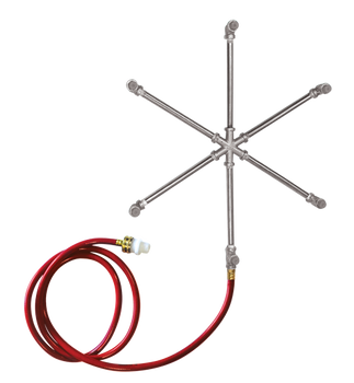 Misting Systems - Four-way and six-way stainless steel cross nozzles come completely assembled, and can be easily attached to any re-circulation fan guard. Misting Systems - Four-way and six-way stainless steel cross nozzles come completely assembled, and can be easily attached to any re-circulation fan guard.