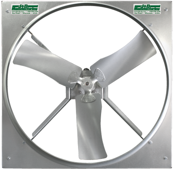 A9 - J&D PANEL FANS 24" &  36" |   5,450-13,170 CFM, Single Phase 115/230v & 3-Phase 230/460v |  VP3631CA (CLICK TO VIEW CUT SHEET & DETAILS)  (CALL FOR FREE EXPERT ADVICE & PRICING)