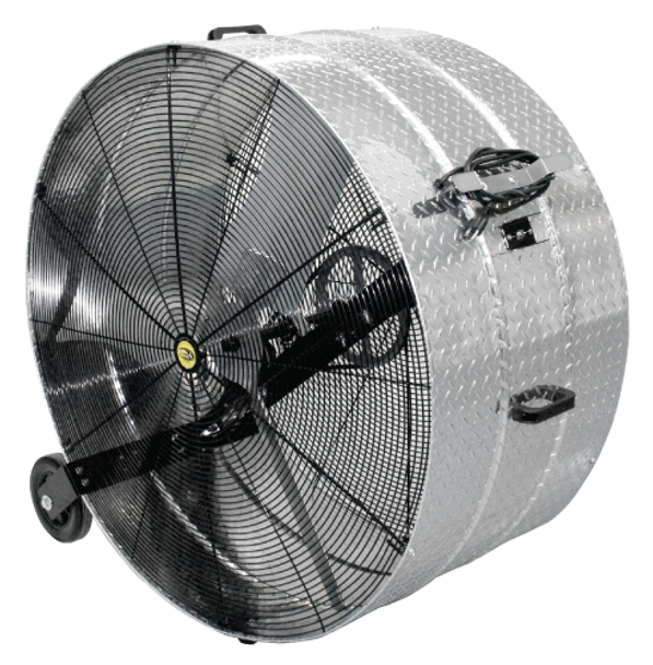 A91 - J&D DIAMOND BRITE™ PORTABLE DRUM FAN  | Sizes 20", 24", 30", 36", 42" &  48",  4,760-23,500 CFM,  115v, |  VI481WB2 (CLICK TO VIEW CUT SHEET & DETAILS)  (CALL FOR FREE EXPERT ADVICE & PRICING)