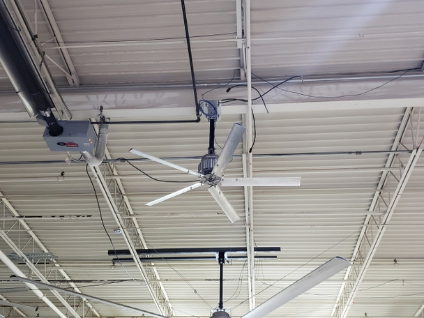 A92 - SKY BLADE HVLS SHOP PROP SERIES DIRECT DRIVE 5 BLADE | Sizes 6'-14' FOR COOLING &  DESTRATIFICATION | SP-1443 | WAREHOUSES, GYM'S, AUTO DEALERSHIPS, CHURCH HALLS, ETC. (CLICK TO VIEW CUT SHEET & DETAILS)  (CALL FOR FREE EXPERT ADVICE & PRICING)