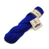 Noro Sonata yarn skein in vibrant royal blue color with traditional Japanese paper band labels showing brand logo and product information