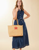 Spartina Woven Straw Tote - Hamilton Crab