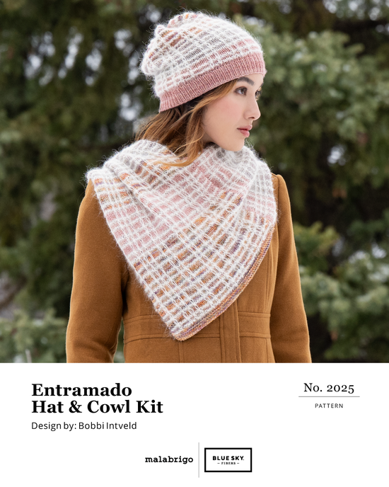 2025 Holiday Kit: Entramado Hat & Cowl Set