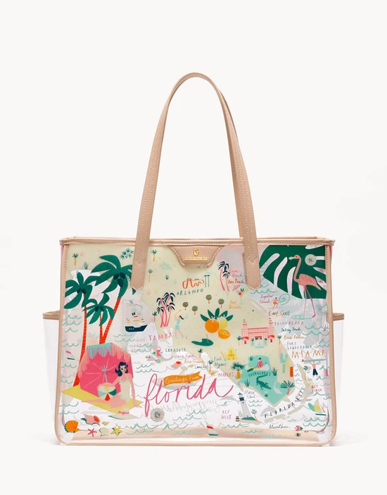 Spartina Clear Beach Tote - Florida