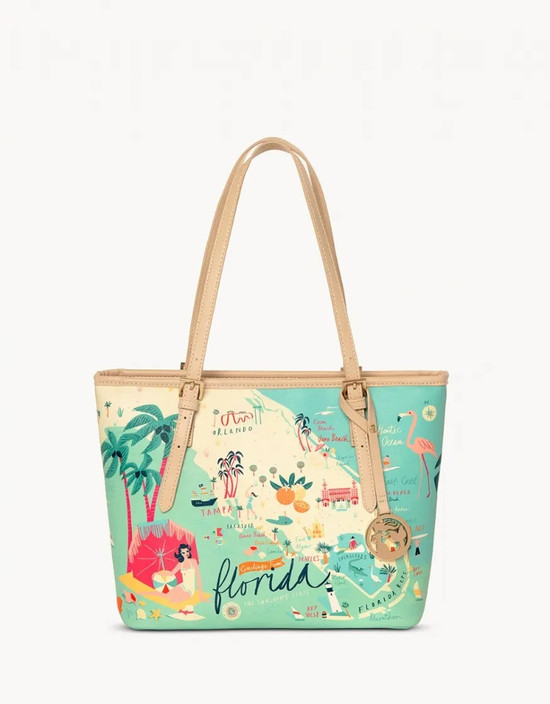 Spartina Small Tote (w/ zipper)  - Florida