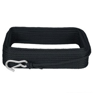 Extreme Max 3006.2036 BoatTector Solid Braid MFP Anchor Line with Snap Hook - 3/8" x 100', Black