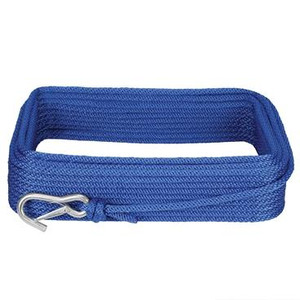 Extreme Max 3006.2039 BoatTector Solid Braid MFP Anchor Line with Snap Hook - 3/8" x 100', Royal Blue