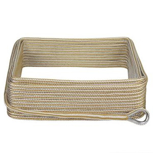 Extreme Max 3006.2042 BoatTector Double Braid Nylon Anchor Line with Thimble - 3/8" x 100', White & Gold
