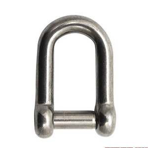 Extreme Max 3006.8393 BoatTector Stainless Steel D Shackle with No-Snag Pin - 1/4"