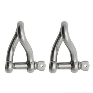 Extreme Max 3006.8216.2 BoatTector Stainless Steel Twist Shackle - 5/16", 2-Pack