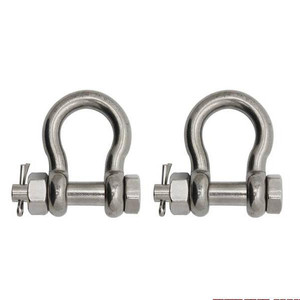 Extreme Max 3006.8369.2 BoatTector Stainless Steel Bolt-Type Anchor Shackle - 5/16", 2-Pack