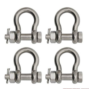 Extreme Max 3006.8389.4 BoatTector Stainless Steel Bolt-Type Anchor Shackle - 1", 4-Pack Extreme Max 3006.8389.4 BoatTector Stainless Steel Bolt-Type Anchor Shackle - 1", 4-Pack