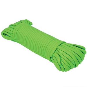 Extreme Max 3008.0499 Neon Green Type III 550 Paracord Commercial Grade - 5/32" x 25'