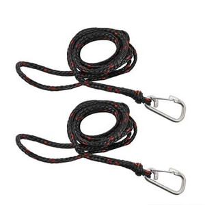 Extreme Max 3006.6779 PWC Dock Line with Stainless Steel Snap Hooks - Value 2-Pack