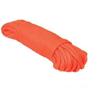 Extreme Max 3008.0493 Neon Orange Type III 550 Paracord Commercial Grade - 5/32" x 100'