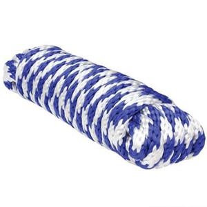 Extreme Max 3008.0219 Solid Braid MFP Utility Rope - 1/2" x 25', Blue / White