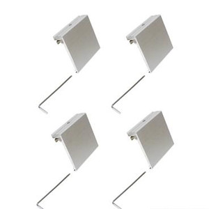 Extreme Max 3005.4113.4 Aluminum Slider Base for Crestliner SureMount Gunnel System - Pack of 4