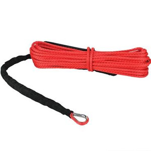 Extreme Max 5600.3206 "The Devil's Hair" Synthetic ATV / UTV Winch Rope - Red