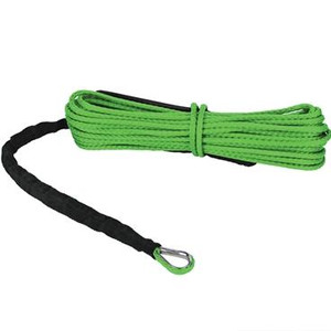 Extreme Max 5600.3224 "The Devil's Hair" Synthetic ATV / UTV Winch Rope - Lime Green