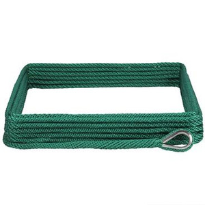 Extreme Max 3006.2663 Premium Solid Braid MFP Anchor Line with Thimble - 3/8" x 150', Forest Green