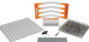 Extreme Max 5001.5514 144-Stud Track Pack with Round Backers - 1.00" Stud Length