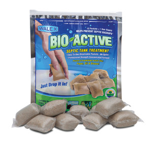 Walex BIO-31112 Bio-Active Septic Tank Drop Ins - 12 Pack - BIOSP1