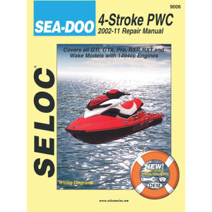 Sierra 18-09006 Seloc Repair Manual for Sea-Doo/Bombardier Personal Watercraft - All 4-Stroke 2002-2011 - 18-09006