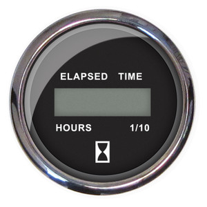 Faria 13715 Chesapeake Stainless Steel Digital Hourmeter (12-32 VDC) - 2", Black - 13715 Faria 13715 Chesapeake Stainless Steel Digital Hourmeter (12-32 VDC) - 2", Black - 13715