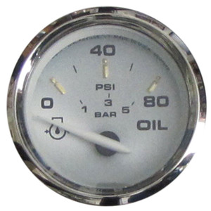 Faria 19002 Kronos Oil Pressure Gauge (80 PSI) - 2" - 19002 Faria 19002 Kronos Oil Pressure Gauge (80 PSI) - 2" - 19002