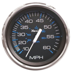 Faria 33704 Chesapeake Stainless Steel Speedometer (60 MPH) Pitot - 4", Black - 33704 Faria 33704 Chesapeake Stainless Steel Speedometer (60 MPH) Pitot - 4", Black - 33704
