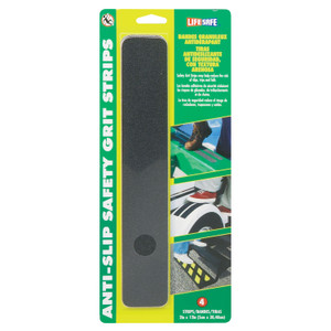 Life Safe RE629BL Anti-Slip Safety Grit Strip - 6 in. x 21 in. - RE629BL Life Safe RE629BL Anti-Slip Safety Grit Strip - 6 in. x 21 in. - RE629BL