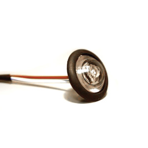 Innovative Lighting 011-5530-7 LED Shortie Livewell/Bulkhead Light With Black Grommet - 1 in. Round, White - 011-5530-7