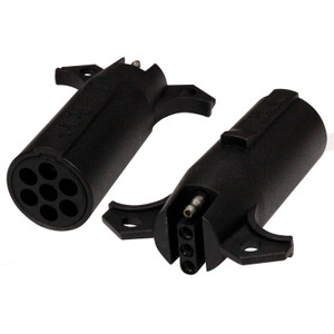 Pollak 12-742EV 7-Way Round Pin to 4-Way Flat - 12-742EV