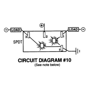 Sierra RK19740 Illuminated Weather Resistant Contura III Rocker Switches - RK19740
