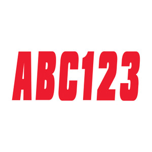 Hardline RED350EC 350 Series 3" Letter/Number Kit - Solid Red - RED350EC Hardline RED350EC 350 Series 3" Letter/Number Kit - Solid Red - RED350EC