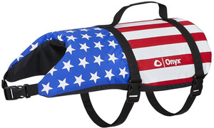 Full Throttle 157000-999-030-19 Nylon Pet Vest - Medium (30-60 lbs.), Stars & Stripes - 157000-999-030-19