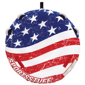 Sportsstuff 53-4310 Stars and Stripes Inflatable 1-2 Rider Towable - 77" x 67" - 53-4312 Sportsstuff 53-4310 Stars and Stripes Inflatable 1-2 Rider Towable - 77" x 67" - 53-4312