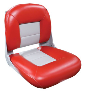 Tempress 61165 Navistyle Low-Back Boat Seat - Red/Gray - 61165 Tempress 61165 Navistyle Low-Back Boat Seat - Red/Gray - 61165